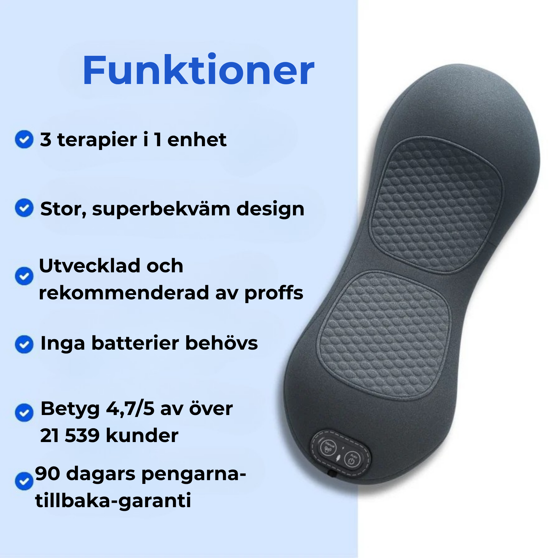 ZenSpine™ Trippel Ryggmassagerare