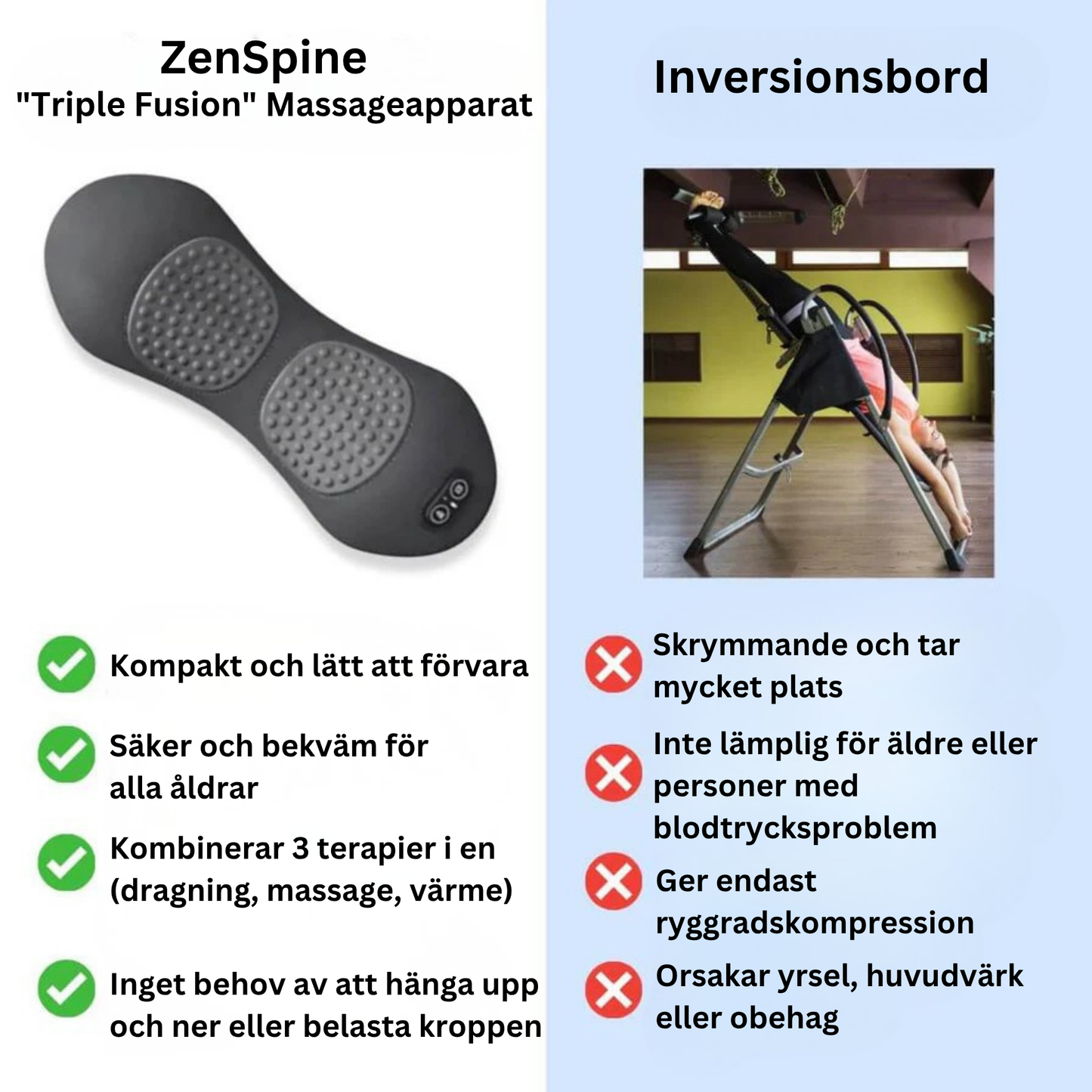 ZenSpine™ Trippel Ryggmassagerare
