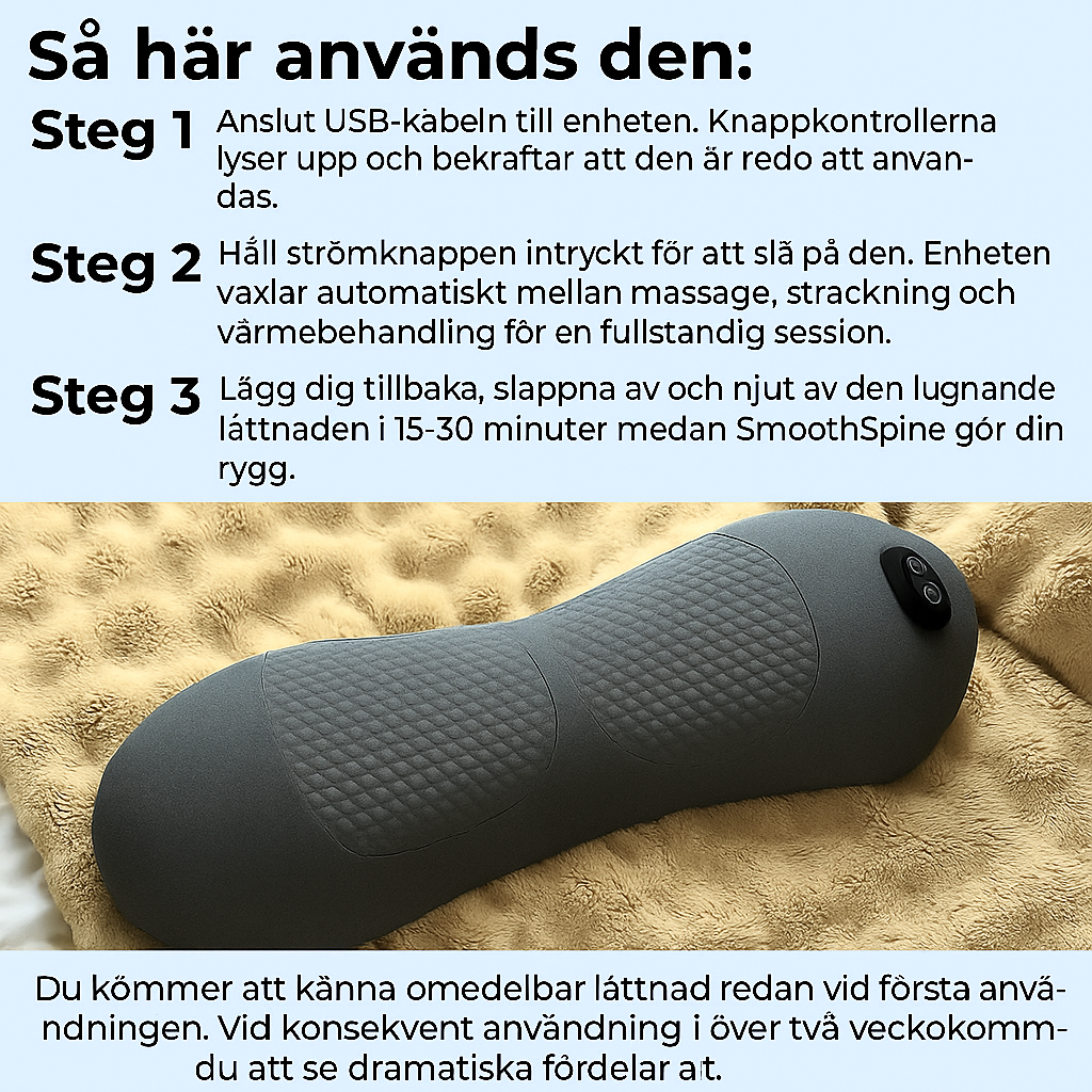 ZenSpine™ Trippel Ryggmassagerare
